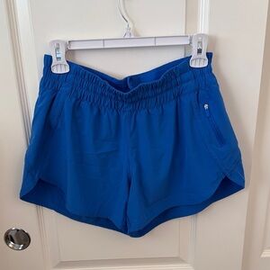 Lululemon Tracker Short V *4" 10 wild bluebell
